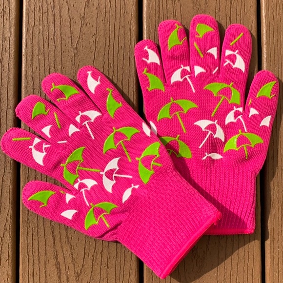 🆕TARA TESHER TEMPTATIONS OVEN GLOVES “BEACH UMBRELLAS” SIZE SMALL/MED NWTS! - Picture 1 of 3